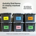 thumbnail image 4 of MESS Labels for Storage Bins – 50 Pantry Organization Labels – Waterproof Vinyl, 6x4 in – All Colors, 4 of 7