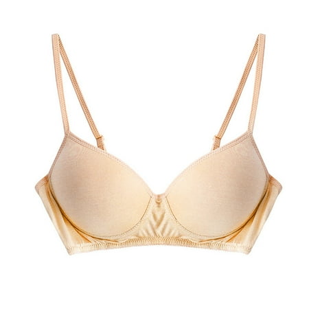 Fsqjgq Bras for Women Underwear Nursing Bras Fitness Brasier Wireless Push Up Bras Young Girls Casual Breathable Flower Top Bra Underwear Without Steel Ring Gathering Adjusting Bra Wireless Bras