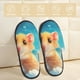 thumbnail image 2 of Balery Cloud Cute Hamster Pantuflas de Casa de Felpa Silenciosas con Diseño Estampado, Zapatillas Cómodas Antideslizantes de Algodón para Interior-Large, 2 of 8