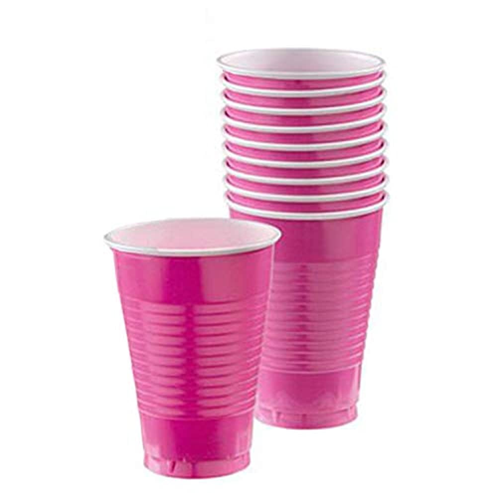 16-Ounce Black Amscan Big Party Pack 50 Count Plastic Cups 