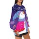 thumbnail image 3 of Sudaderas Navideñas de Cuello Redondo Para Mujer, Sudaderas Con Capucha de Manga Larga, Estampado Informal, Tops Holgados Con Cordón Y Bolsillos Odeerbi ODB193064, 3 of 6