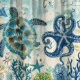 thumbnail image 6 of Orinice Turtle Octopus Sea Theme Round Table Cover Stain Resistant Washable Indoor Outdoor Tablecloth Kitchen Dining Wedding Parties 100% Polyester Fiber 54-58, 6 of 8