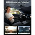 thumbnail image 5 of 2025 Upgraded Tesla Model 3 Highland Sunshade Windshield [Tailored Fit, 99% Sun Protection] Foldable and Easy-Use Sunshade Accessories with Storage Bag Fit Model 3 2016-2025, Silver Coating, 5 of 10
