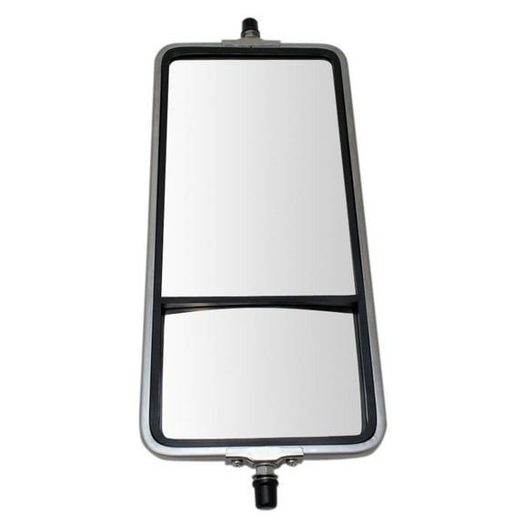 TRQ 16" x 7" Stainless Steel West Coast Convex Mirror Bubble Back for HD Semi MRA07153