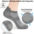 thumbnail image 3 of 8 Pairs Ankle Socks Thin cotton socks Women's Thin Athletic Running Low Cut No Show Socks With Heel Tab, 3 of 7