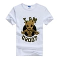 thumbnail image 4 of Camiseta con estampado de dibujos animados de Marvel I AM GROOT para mujer, blusa Kawaii de los años 90, camisetas holgadas blancas con cuello redondo, Tops de manga corta para mujer, 4 of 4