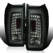 Spec-D Tuning Glossy Black Smoke LED Bar Tail Lights Compatible with 2015-2020 GMC Yukon Denali SLE SLT, 2015-2020 GMC Yukon XL Denali SLE SLT, Left Right Pair Assembly