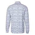 thumbnail image 3 of Men's Cutter & Buck  Charcoal Memphis Redbirds Big & Tall Traverse Camo Print Stretch Quarter-Zip Pullover Top, 3 of 3
