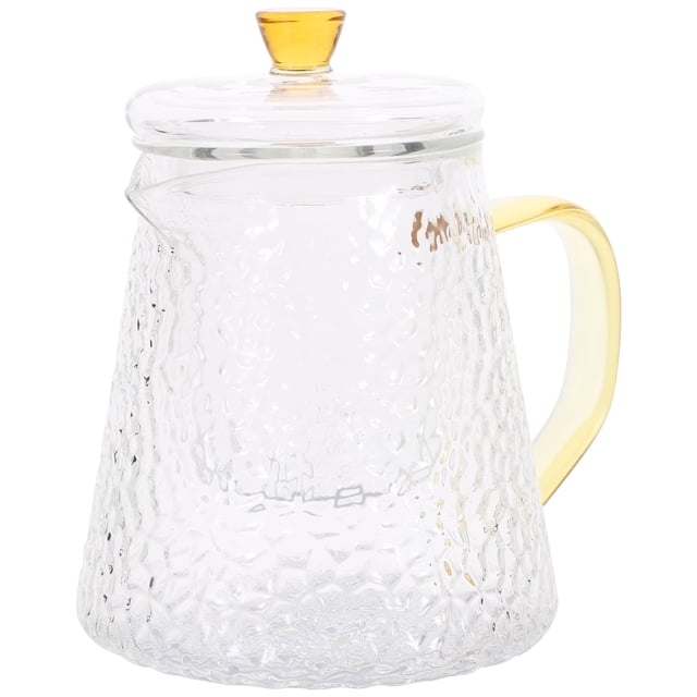 Tetera de cristal portátil para sala de té, tetera de oficina, jarra de agua fría vintage para el hogar
