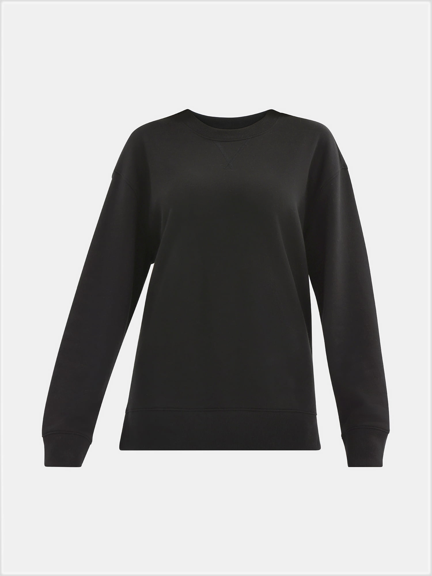 Time and Tru Women's and Women's Plus Crewneck Sweatshirt with Long Sleeves, Sizes XS-4X
