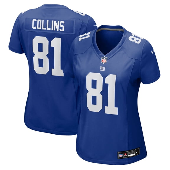 Women's Nike Beaux Collins Royal New York Giants Team Game Jersey