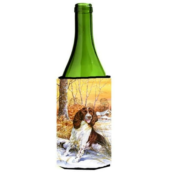 Springer Spaniel by Don Squires Wine Bottle Can cooler Hugger
