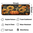 thumbnail image 2 of CURLYOOT Pumpkin Sunflower Runner Rug 2'x6' Washable Kitchen Runner Rug Indoor Non Slip Laundry Rugs Fall Floor Carpet for Hallway Kitchen Entryway Bedroom Living Room, 2 of 9