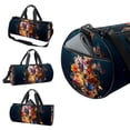 thumbnail image 3 of Fragmented Flowers Gym Bag, Yoga Bag, Sports Bag, Weekender Bag, Size 17.7 Inches with Interior Zipper Pocket - Large Capacity, 3 of 6