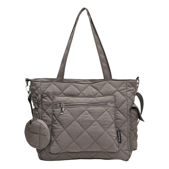 FENOHREFE Women Bag Autumn Winter Crossbody Bag Large Capacity Shoulder Bag Quilted Handbag Casual Messenger Bag for Everyday