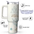 thumbnail image 2 of Graphic Design Stainless Steel Insulated Mug with Lid and Handle, 40oz, 2 of 4