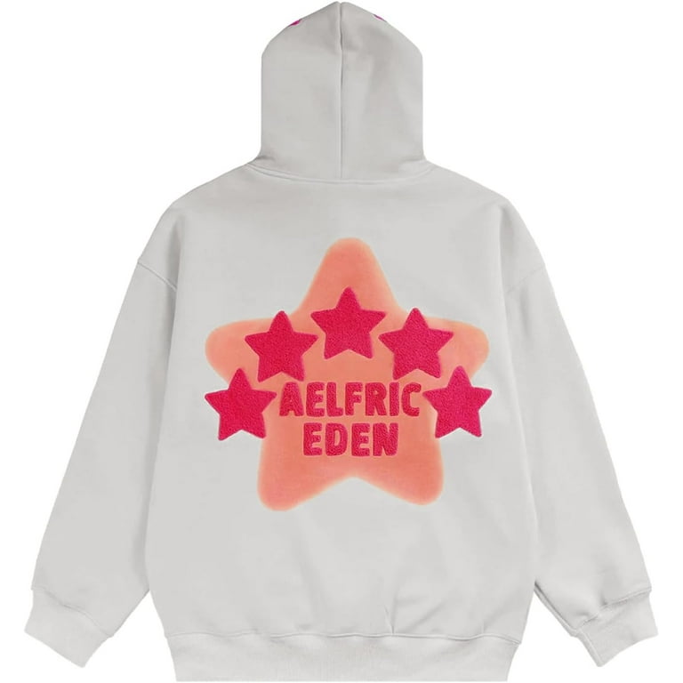 Aelfric Eden Womens Graphic Hoodies Pink Star Print Hoodie Unisex Oversized Hoodies Long Sleeve Pocket Pullover Walmart