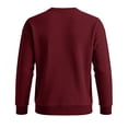 thumbnail image 6 of CQONEPT Mens Waffle Sweater Crewneck Knit Sweaters Casual Textured Sweaters Fall Winter Sports Outdoor Pullover Wine L, 6 of 6