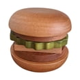 thumbnail image 1 of Juego de posavasos de hamburguesa,Juego de posavasos de hamburguesa con imán en forma de hamburguesa,Posavasos de madera sintética con aislamiento térmico,Protección de mesa para, 1 of 8