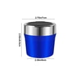 thumbnail image 3 of LED Car Ashtray with One-Hand Open Lid, Flame Retardant & Auto Light for Safe Smoking in Vehicles, 3 of 7