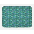 thumbnail image 1 of Oriental Bath Mat, Colorful Design Traditional Moroccan Grid Repetition with Grunge Effects, Plush Bathroom Decor Mat with Non Slip Backing, 29.5" X 17.5", Multicolor, by Ambesonne, 1 of 2