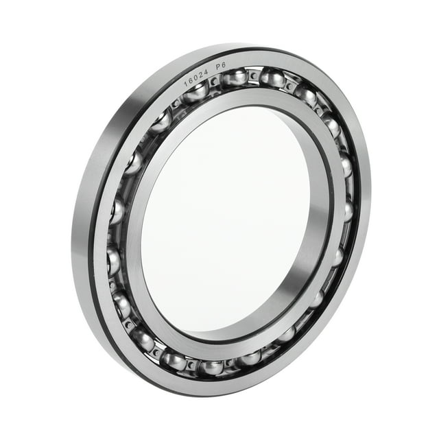 Rodamientos de bolas de ranura profunda Unique Bargains 16024 P6 120x180x19mm Lubricados Tipo Abierto Tono Plateado Rueda de Scooter Patineta