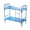 Blue, variant on Compact Metal Bunk Bed 1/12 Scale Dollhouses Bedroom Decors Furniture