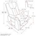 thumbnail image 3 of CorLiving Arlington Fauteuil inclinable électrique, 3 of 9