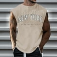 thumbnail image 4 of kamemir Mens Tank Tops Slim-Fit Men's Tank - Casual Wear(Khaki,M), 4 of 4