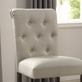 thumbnail image 4 of Leviton Solid Wood Tufted Asons Counter Height Dining Chair in Tan, Set of 2, 4 of 7