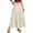 Beige, variant on Ediodpoh Women's Skirts Summer Linen Solid Color A Line Wrap Skirt with Drawstring Flowy Boho Ruffle High Waist Beach Maxi Skirts Beige S