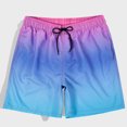 thumbnail image 5 of Mens Shorts Summer Swim Trunks Dry Surf Boardshorts Bathing Suit With Mesh Lining Beach Shorts Cargo Shorts for Men Purple L, 5 of 7