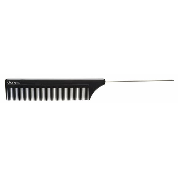 Peine Diane D41 de acero inoxidable con punta de cola, 20 cm de largo