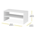 thumbnail image 4 of Whitmor Wood Stackable 2-Tier 9-Pair Shoe Rack - 24-inch Shoe Shelves -White, 4 of 4