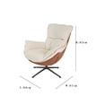 thumbnail image 3 of Sillón Giratorio Individual Moderno para Sala y Recamara Diseño Ergonómico Premium| Cómodo y Elegante Tapizado Moderno con Base Naranja, 3 of 6