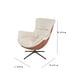 thumbnail image 3 of Sillón Giratorio Individual Moderno para Sala y Recamara Diseño Ergonómico Premium| Cómodo y Elegante Tapizado Moderno con Base Naranja, 3 of 6