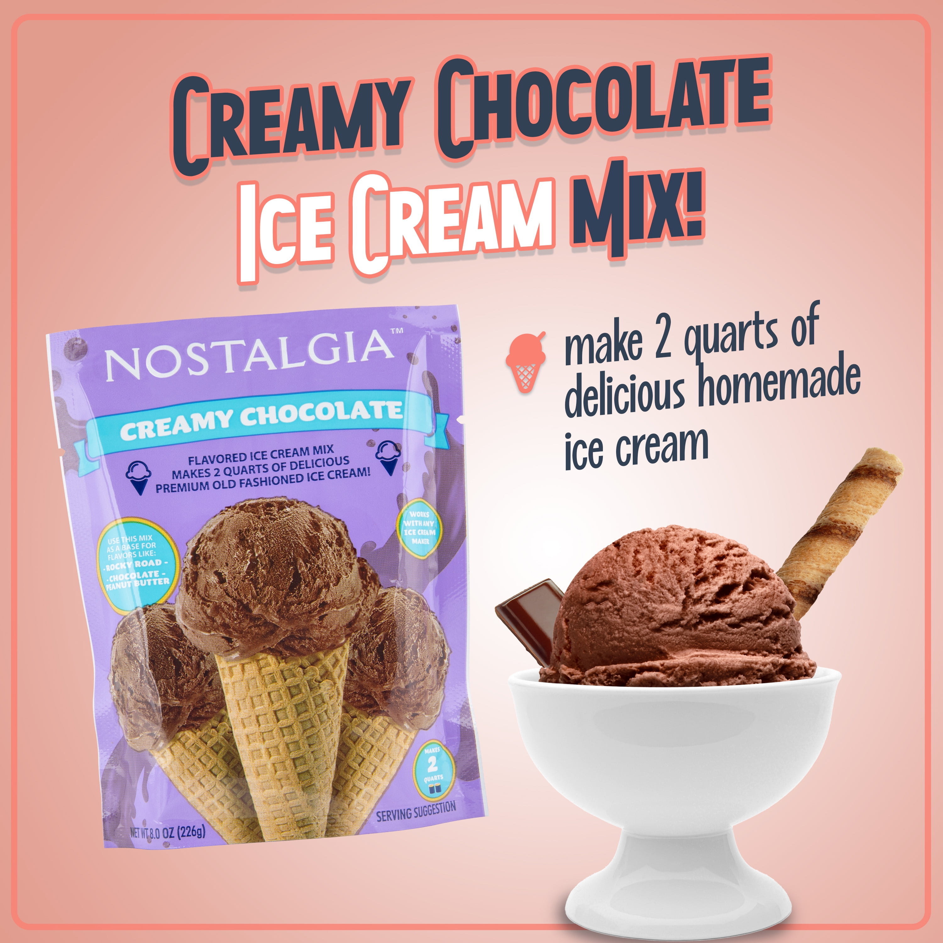 Nostalgia ice cream mix walmart sale