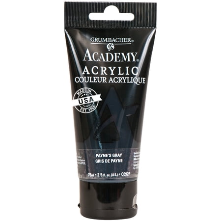 Grumbacher Academy Acrylic Paint 75ml Tube - Payne's Gray