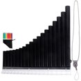 thumbnail image 2 of Portable Keyboard Beginners Flute C Key Pan Flute Pan Flutes - Musical Instrument 18 Pipes Pan Flute, 2 of 3