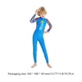 thumbnail image 4 of Traje De Surf De Buceo Para Niños Traje de neopreno para niños de una pieza con diseño de cremallera trasera para niñas y niños (azul cielo L), 4 of 7