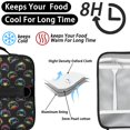 thumbnail image 4 of Game Controller Black Pattern Insulated Lunch Bag with Shoulder Strap and Bottle Holder,Bento School Lunch Bag Box,11x9.5x3.5 Inches, 4 of 5