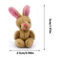 thumbnail image 6 of Carroterr 1/12 Plush Gifts Charm Mini Bear Tiny Handcrafted Dolls Handmade Miniature Q8H6, 6 of 8