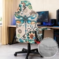thumbnail image 6 of Whosucclay Boho Mandala Dragonfly Print Gaming Chair Covers, with Armrest Cover Computer Chairs Slipcovers Stretchable Elastic Machine Washable Gaming Chair Seat Cover with Zipper, 6 of 8