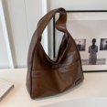 thumbnail image 4 of Bolso de hombro de cuero para mujer bolso Hobo Retro de gran capacidad bolso de viaje al aire libre de moda, 4 of 9