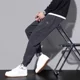 thumbnail image 5 of Pantalones casuales holgados de otoño e invierno para hombre, pantalones deportivos con pies fruncidos, cómodos para senderismo y deportes al aire libre, 5 of 5