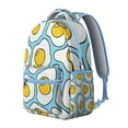 thumbnail image 2 of Egg-Themed Commuter Backpack - Trendy College Bookbag, Lightweight Laptop Bag for School, Spacious Egg Print Design for Students & Professionals, 2 of 6