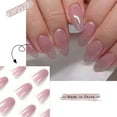 thumbnail image 3 of Simple Oval False Nails Chip-Proof Smudge-Proof Fake Nails for Manicure Lover Beauty Blogger Jelly Glue, 3 of 9