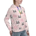 thumbnail image 6 of Honeii Cute Cartoon Panda Pattern Womens Oversized Hoodies Long Sleeve Sweatshirts Pullover Fall Outfits with Pocket-Medium, 6 of 7