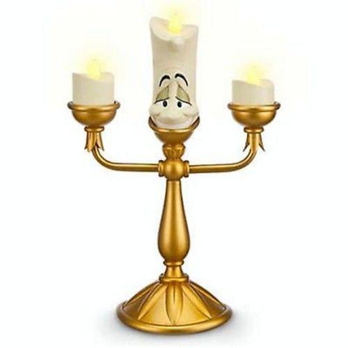 disney parks beauty and the beast lumiere light up candelabra new with
