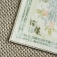thumbnail image 4 of SAFAVIEH Martha Stewart Mattie Floral Machine Washable Area Rug, Beige/Green, 3' x 5', 4 of 11